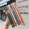 Solid color 6D electroplated straight edge, suitable for iphone17promax, Apple 16pro phone case 15pro, export 14 soft details Picture